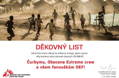 CANNIBAL CORPSE, OBSCENE EXTREME AND YOU HAVE TOGETHER ENORMOUSLY HELPED DOCTORS WITHOUT BORDERS!!! THANK YOU!!!